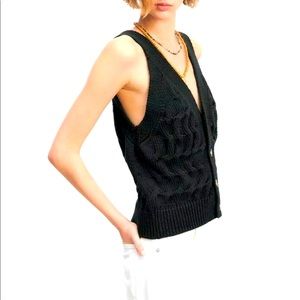Zara cable knit vest